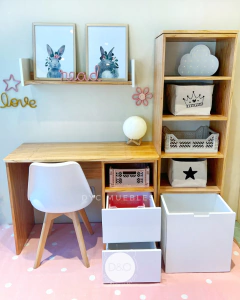 Escritorio BOO y Biblioteca Kiara con Baul en paraiso - comprar online