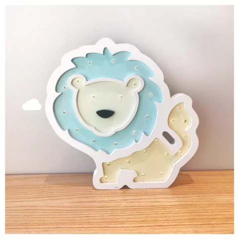 Lámpara Leon celeste