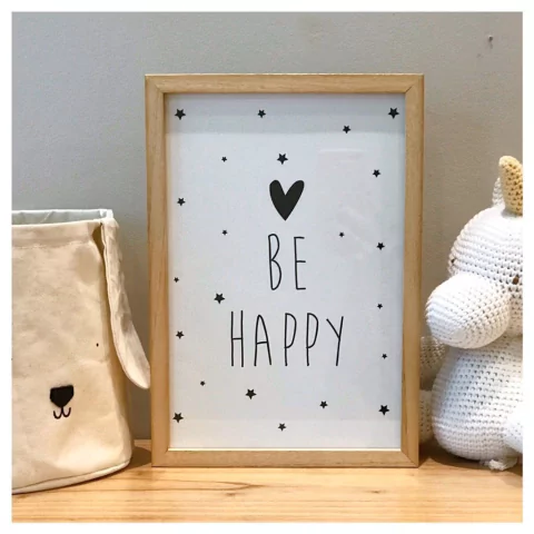 Cuadrito Infantil - Be Happy en internet