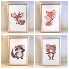 Cuadrito Animalitos del Bosque
