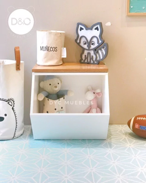 Cubo Small con tapa en paraíso