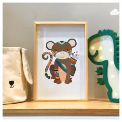 Cuadrito Infantil (Mono indio)