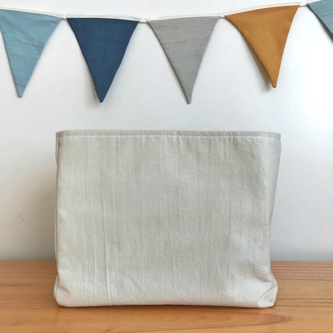 Contenedor M Tussor gris liso - comprar online
