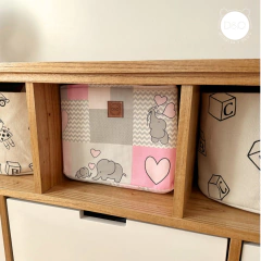 Contenedor semirigido M (Elefante rosa) - comprar online