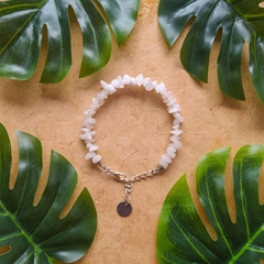 Pulseira de Cascalho - Jade (Branco)