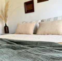 Pie de cama en gasa doble Albertina - tienda online
