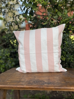 Funda de almohadon en tusor rayas gruesas en internet