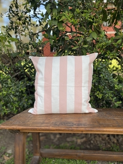 Almohadon en tusor rayas gruesas - comprar online