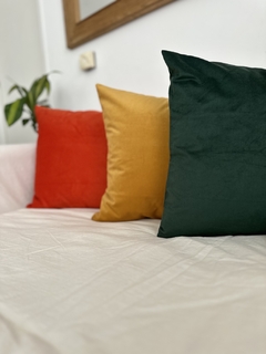 Funda de almohadon en pana - El Retazo Home & Deco