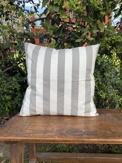Almohadon rayado en gabardina