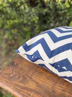 Funda de almohadon Zigzag en gabardina - tienda online