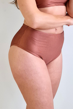 Calcinha Hotpants Canelado Cobre - comprar online