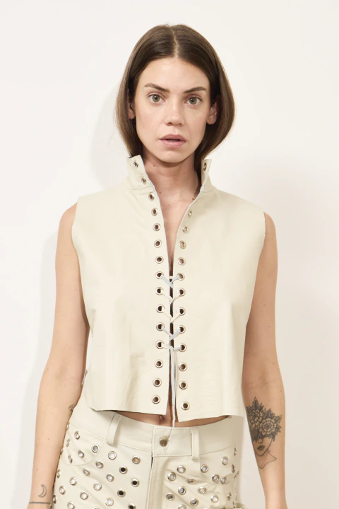 Top Golden - off white