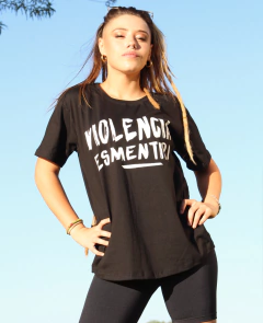 Remera #VIOLENCIA ES MENTIR