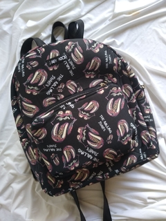 Mochila #ROLLING STONES NEGRA en internet