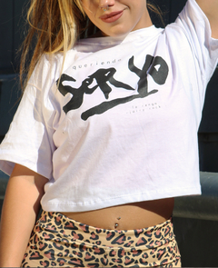 Remera Corta #QUERIENDO SER YO - comprar online