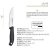 Cuchillo Cocina 13.5cm Acero Inoxidable 3 Claveles Evo Chef - comprar online
