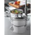 Cacerola + Tapa 28cm Tramontina Solar Acero Triple Fondo - Master Supply | Importador Mayorista de Equipos Gastronómicos y Bazar
