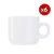 Set X6 Tazas De Cafe Pocillo Porcelana Vajilla Germer Iguazu