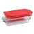 Fuente Vidrio C/tapa 33x22x5cm | Apto Horno Freezer | Pyrex