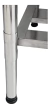 Mesada Profesional De Acero Inoxidable 120cm Ascada - tienda online