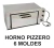 Horno Pizzero Electrico Lourdes 6 Moldes - Master Supply | Importador Mayorista de Equipos Gastronómicos y Bazar