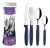 Set Juego Cubiertos Frasco Ipanema Tramontina 24pzs Colores - comprar online