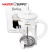 Cafetera Embolo Hudson Vidrio Acero 600ml Blanca - Master Supply | Importador Mayorista de Equipos Gastronómicos y Bazar