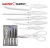 Juego De Cuchillos En Acero Inoxidable Blanco Cross - comprar online