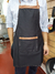 Delantal De Cocina Gabardina Negro Noble Diseño - comprar online