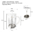 Cafetera Embolo Hudson Vidrio Acero 800ml Blanca en internet