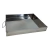 Asadera Con Asas Rebatibles Acero Inoxidable Acermel 50x60cm Gris