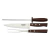 Juego Trinchante Asado 3pzs Acero Inox Madera Tramontina