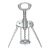 Sacacorchos Tirolés Acero Inoxidable 17cm 3 Claveles Plateado