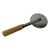 Rueda Corta Pizza C/mango Madera Acero Inox Acermel Gris