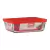 Fuente Pyrex Rectangular Con Tapa 2.6 L Freezer Microondas