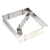 Molde Rectangular Extensible Acero Inoxidable Acermel Gris