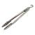 Pinza Multiuso Mediana C/resorte Y Gancho Acero Inox Acermel Plateado