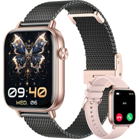 Smartwatch 183 Assistente de voz por AI rastreador de atividades físicas Android e IOS