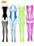 Kit 4 Lingerie Sexy Body de Renda Transparente ElaShopp