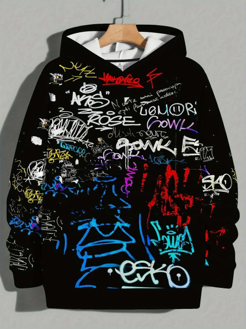 Moletom Masculino 3D Pulver Esportivo Casual Lavvel e Elstico