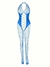 Kit 4 Lingerie Sexy Body de Renda Transparente ElaShopp - loja online