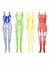 Conjunto 4 Bodystockings Sexy com Abertura Intima ElaShopp - ElaShopp.com
