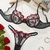 Conjunto de Lingerie Sexy Floral Moda Europeia ElaShopp - comprar online