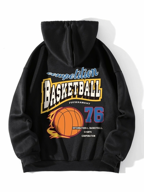 Moletom Feminino de Basquete com Capuz e Bolso ElaShopp