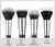 Kit BEILI Pincéis Maquiagem Preto - Cerdas de Fibra Natural - comprar online