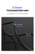 Kit 2 Cabos de Extensão UGREEN CAT8 Ethernet Extensor de Internet para Roteador PC - ElaShopp.com