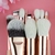 Imagem do Kit 12 Conjunto de Pincéis de Maquiagem Rosa Dourado BEILI