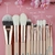Kit 12 Conjunto de Pincéis de Maquiagem Rosa Dourado BEILI