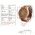 Relógio Masculino bobo bird WD08 Não à prova d' água